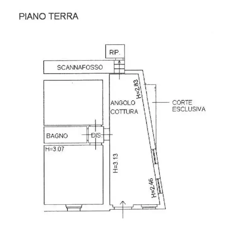 Planimetria 1 - Appartamento in vendita a San marcello piteglio